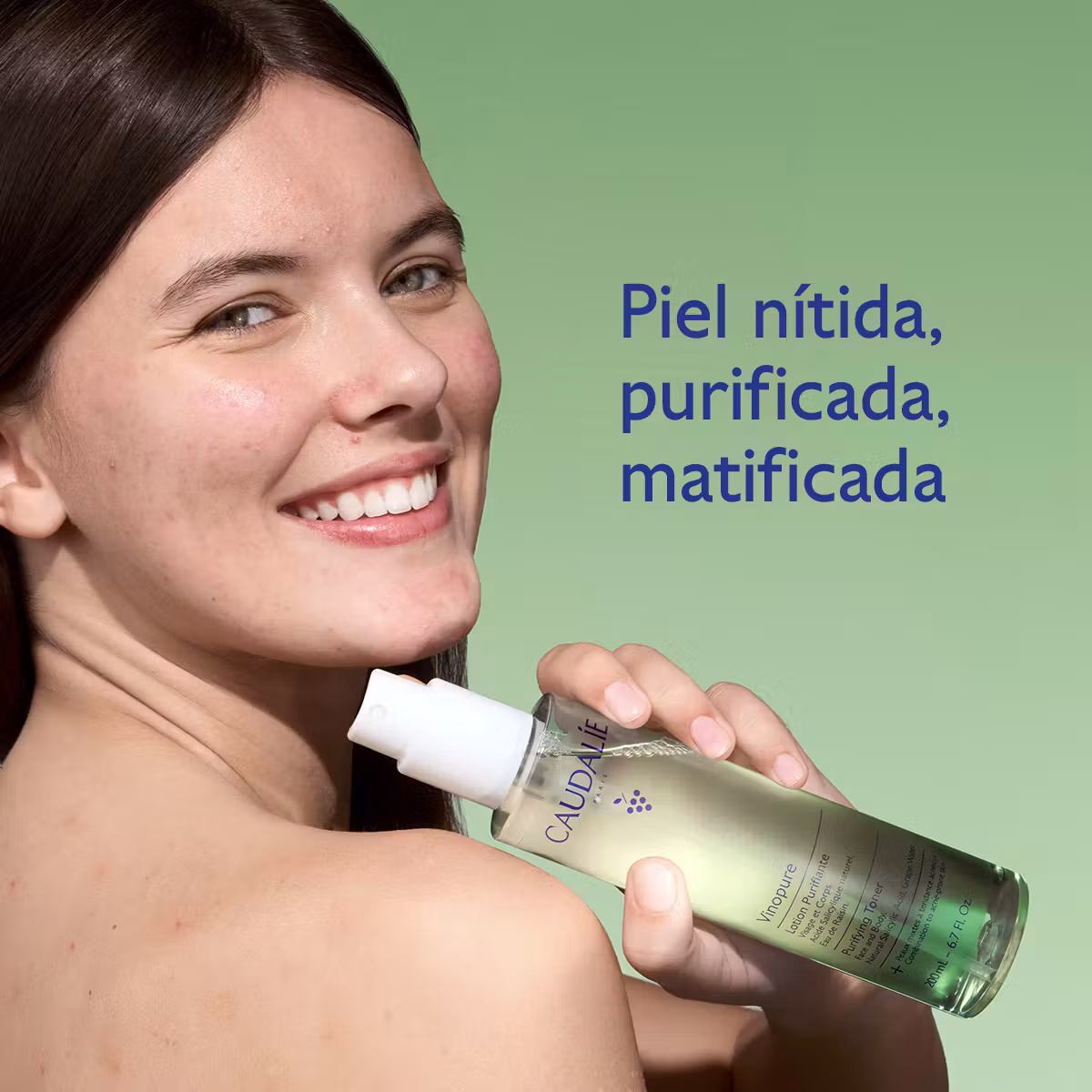 Caudalie Vinopure Tónico Purificante con Acido Salicílico - 200mL - Imagen 2