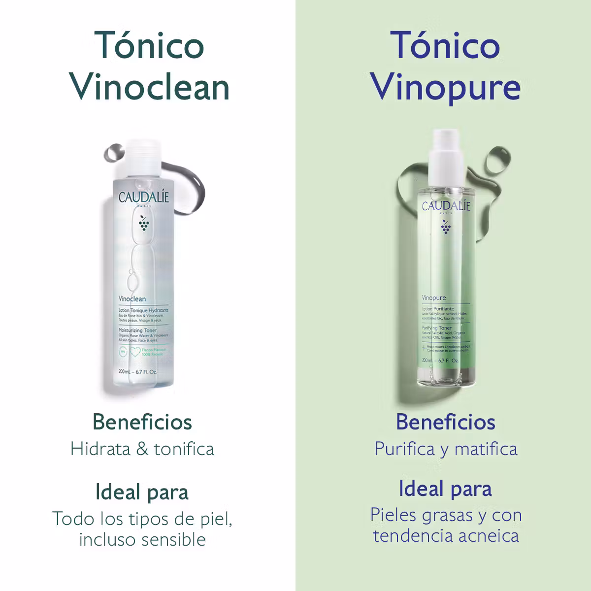 Caudalie Vinopure Tónico Purificante con Acido Salicílico - 200mL - Imagen 7