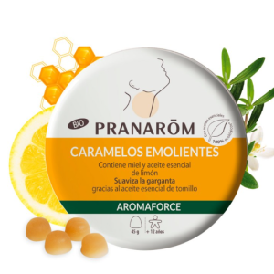 Pranarom Aromaforce Caramelos Emolientes - Sabor Miel Limón
