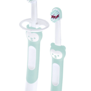 MAM Learn to Brush Set - Pack Cepillos De Dientes Para Bebés Azul