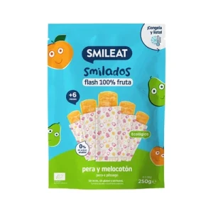 SMILEAT Smilados Pera Y Melocotón Ecológico 250 g (5X50 g)