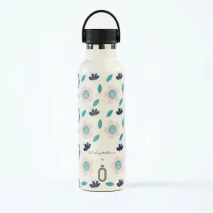 Runbott Botella Termo Sport 600 ml - LA TORTUGUITA BLANCA FLORES