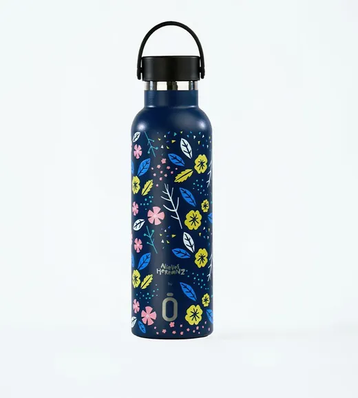 Runbott Botella Termo Sport 600 ml - FLORAL