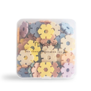Mushie Construcción Hex Connect Toy Set