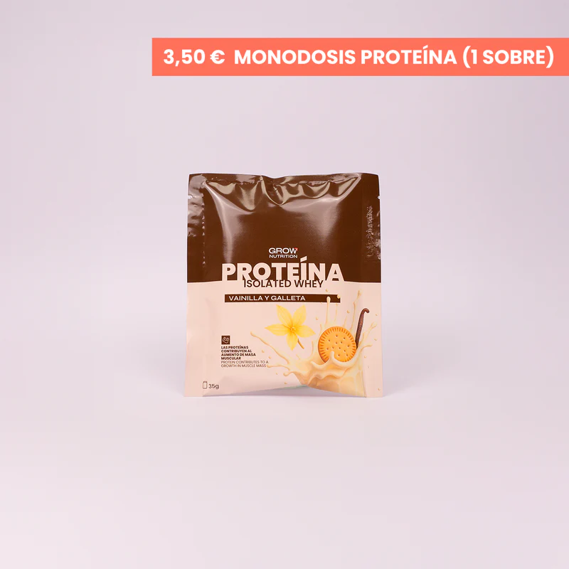 Grow Proteína Aislada Sabor Vainilla Y Galleta Sobre 25 mg