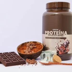 Grow Proteína Aislada Sabor Chocolate Salado Bote 1 kg