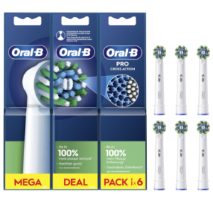 Oral B Recambio 6U Cepillo Dental Eléctrico Pro Cross Action 3 XXL