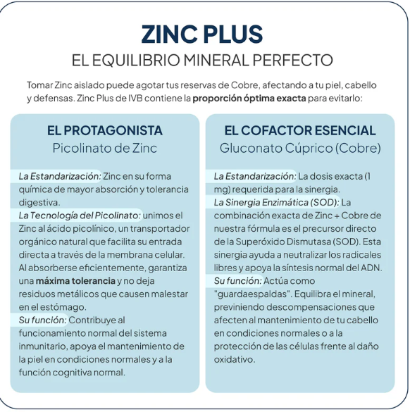 IVB Zinc Plus 60 Cápsulas - Imagen 2