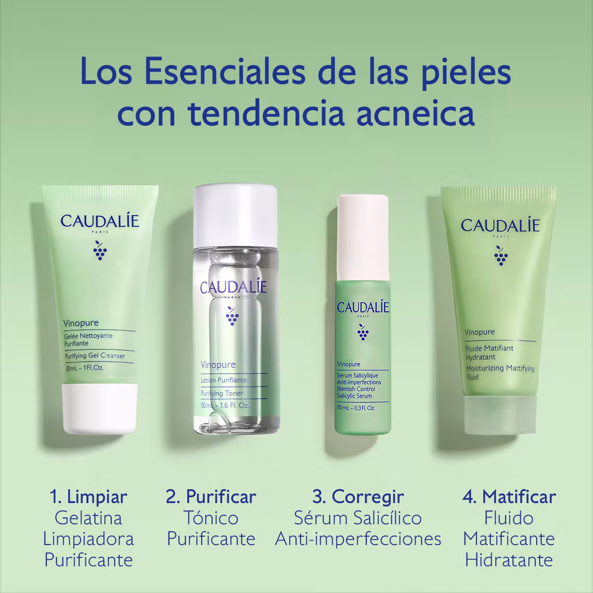Caudalie Vinopure Starter Kit Salicílico Anti-imperfecciones - Imagen 2