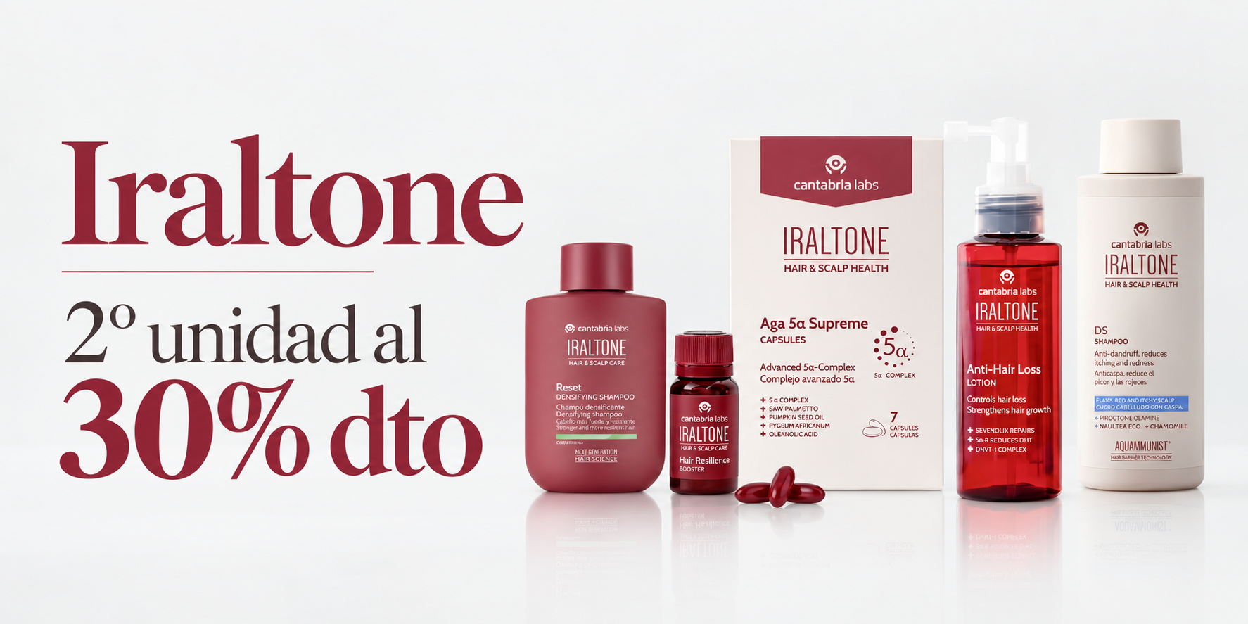 Promoción Iraltone 30% en la segunda unidad